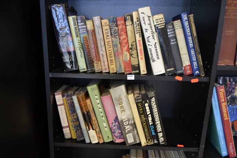 Appraisal: TWO SHELVES OF NOVELS INCL FLEMMING