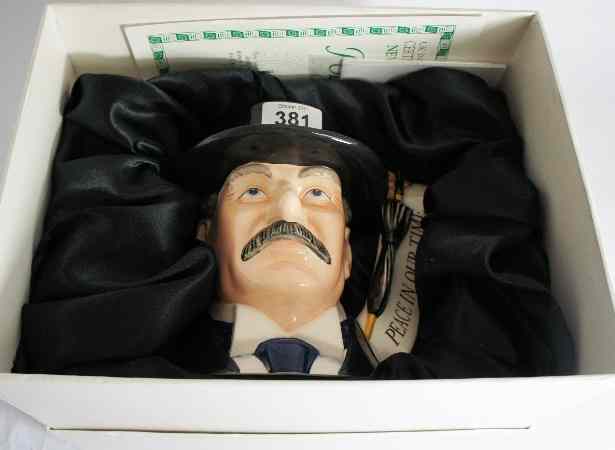 Appraisal: Royal Doulton large character Jug Neville Chamberlain D from the