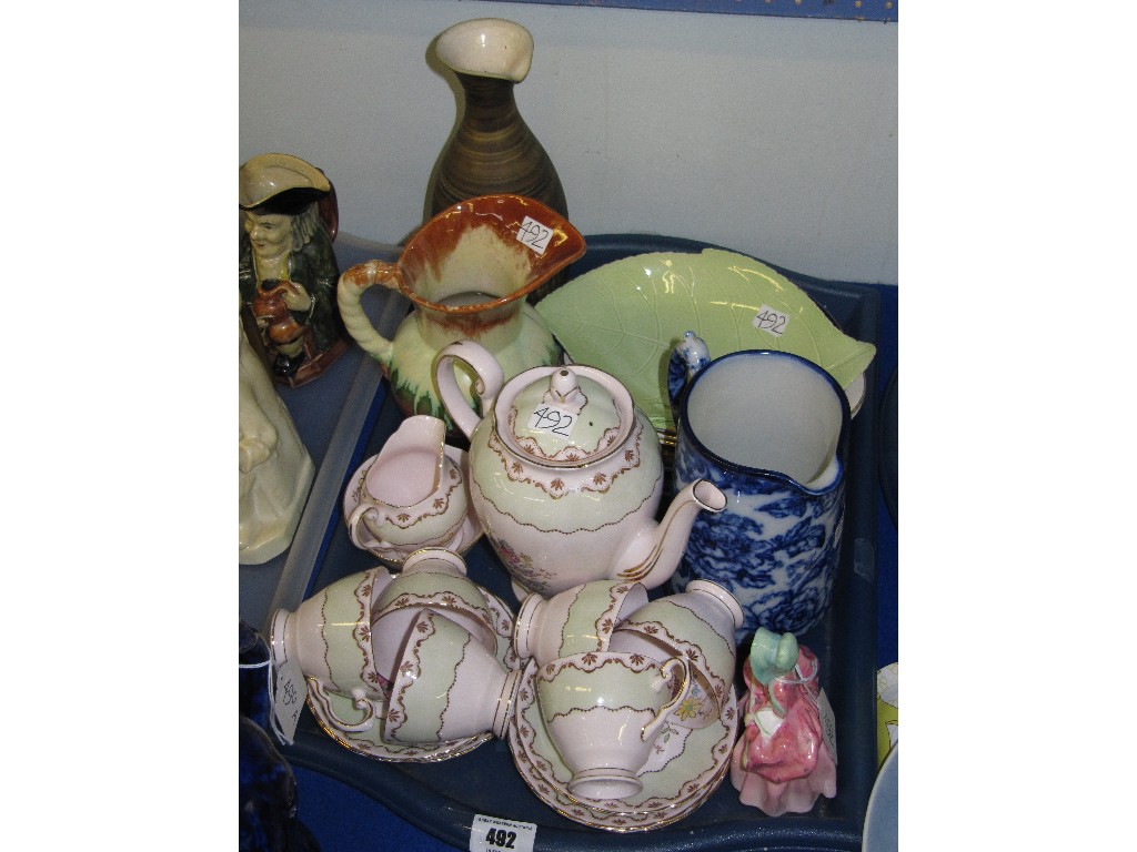 Appraisal: Tray lot of assorted ceramics to include Losol blue and