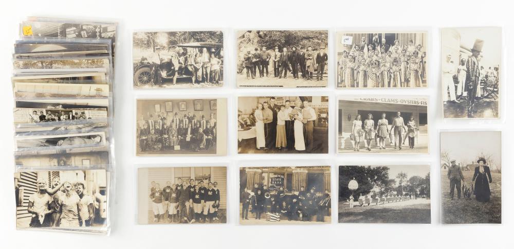 Appraisal: TOPICAL REAL PHOTO - PEOPLE POSTCARDS EARLY TO MID- TH