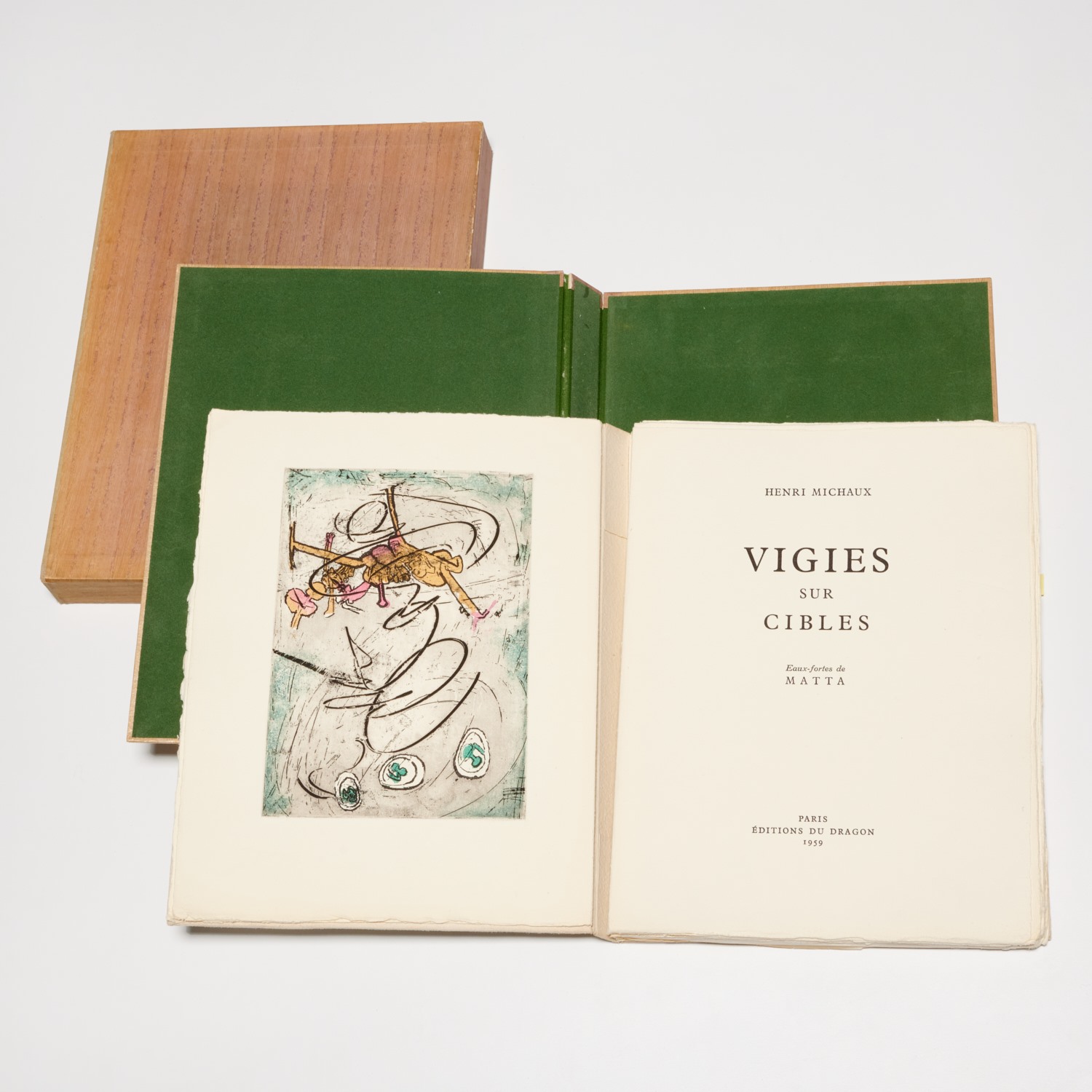 Appraisal: MATTA VIGIES SUR CIBLES SIGNED LTD ED Henri Michaux Vigies