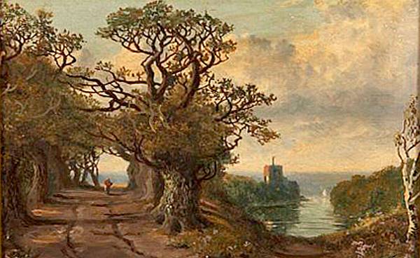 Appraisal: Attributed to Edmund John Niemann British - A classical landscape