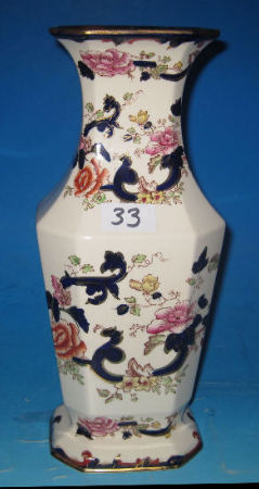 Appraisal: Masons Blue Mandalay Large Vase height cm small chip to