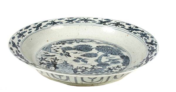 Appraisal: A Chinese blue and white charger diameter in depth in