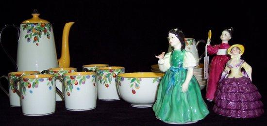 Appraisal: Two Royal Doulton figures Vanity HN cm high and Francine