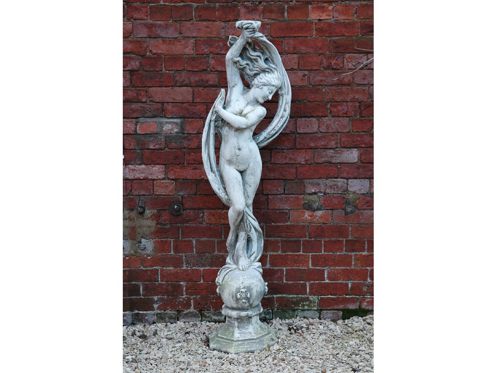 Appraisal: A large Garden Figure of a classical nude standing on