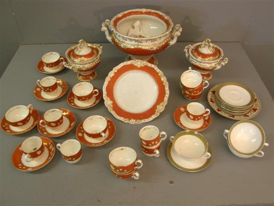 Appraisal: Victorian part dinner and tea service and a part th