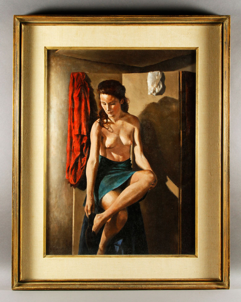 Appraisal: - Hauser Semi-Nude Model O C Richard Hauser b The