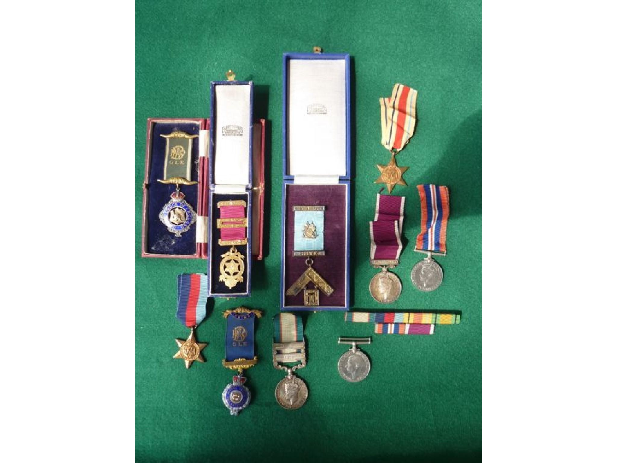 Appraisal: The war medals photographs and military papers of Reginald Arthur