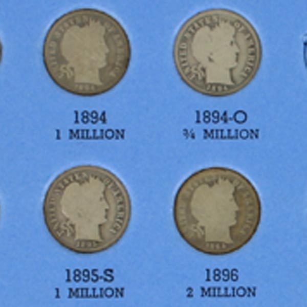 Appraisal: Mercury Silver Dimes Book Missing Key Dates