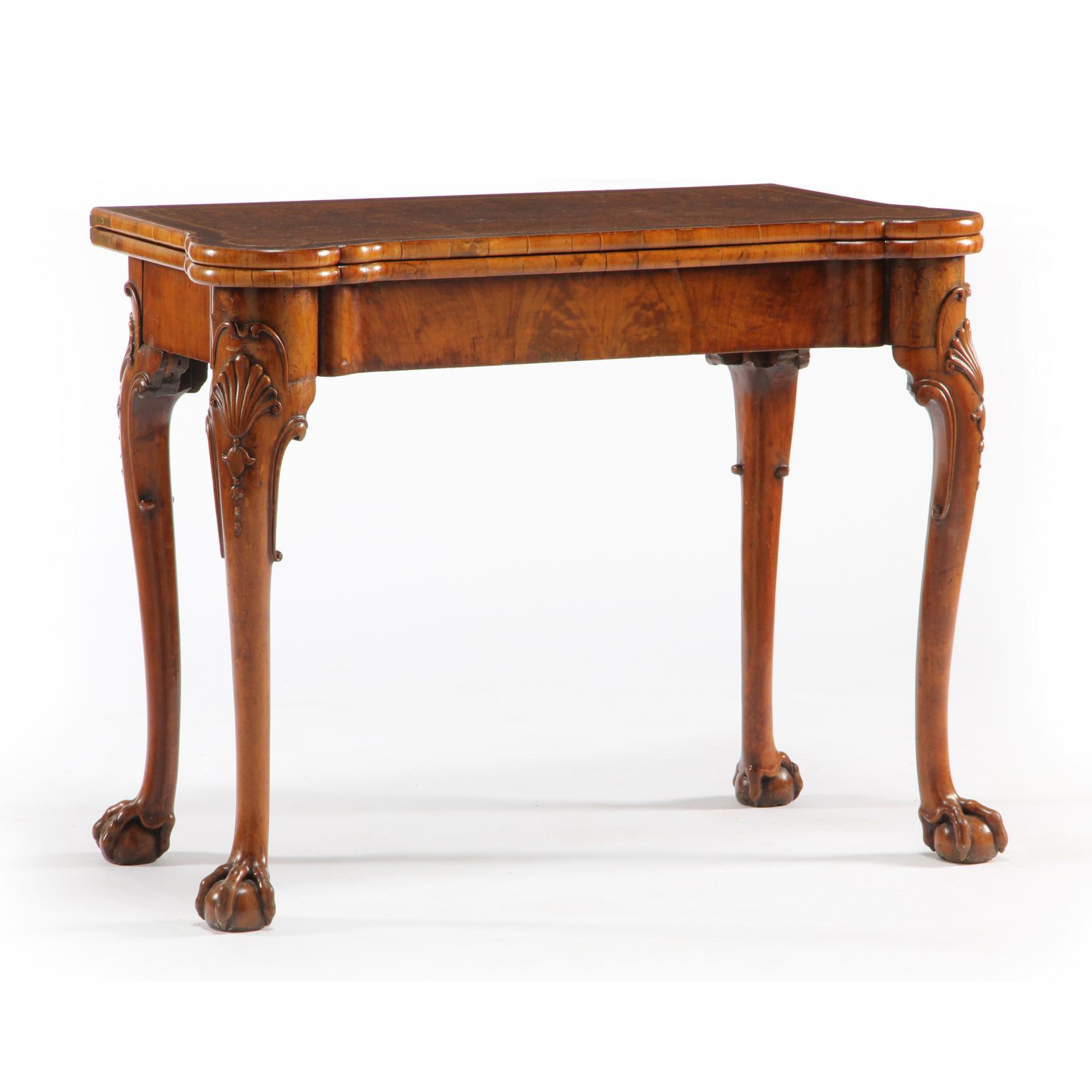 Appraisal: English Chippendale Style Game Table late th century mahogany mahogany