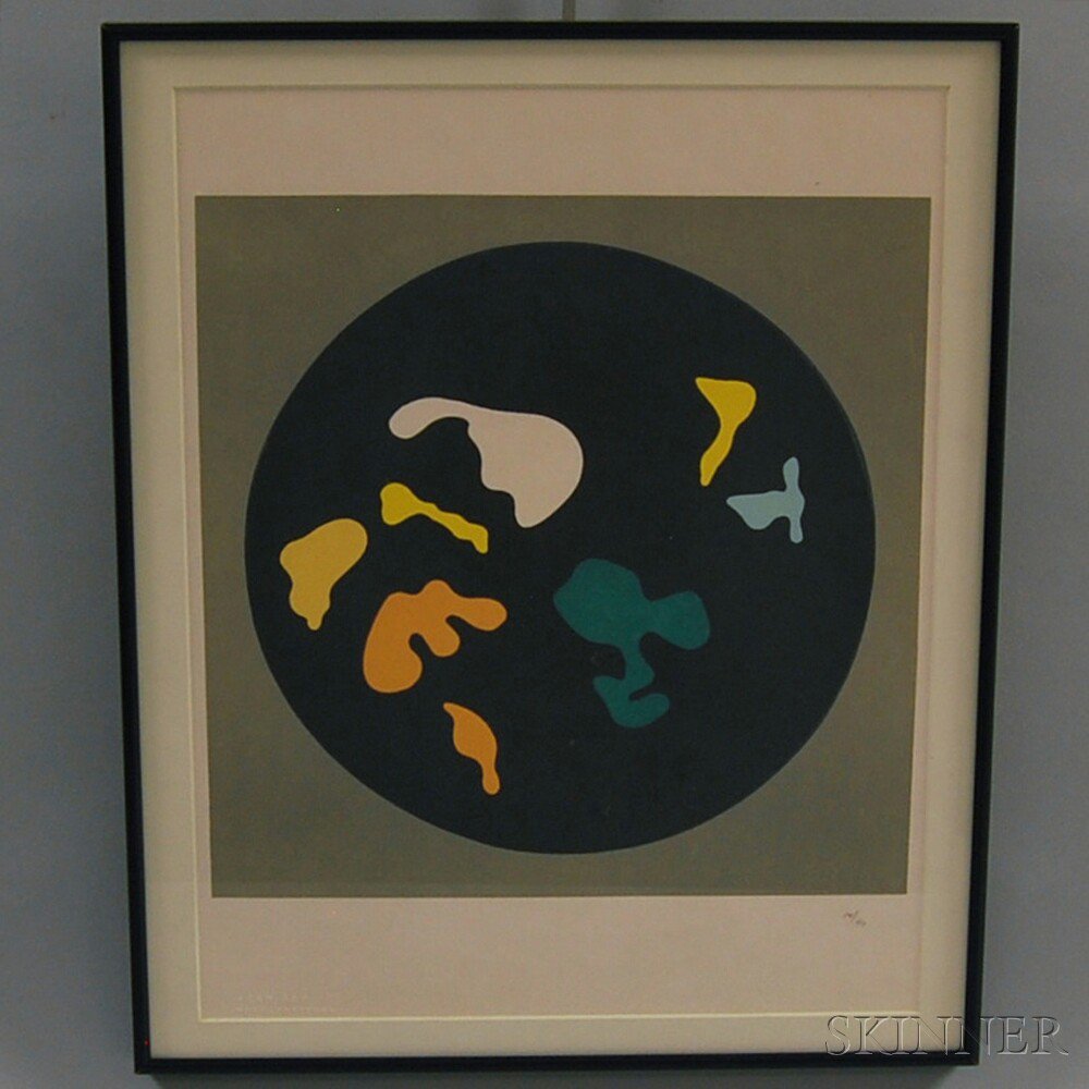 Appraisal: Hans Arp French - Plate from LE SOLEIL RECERCLE possibly