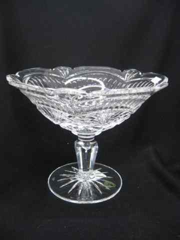 Appraisal: Waterford Cut Crystal Centerpiece Compote '' diameter '' tall signed