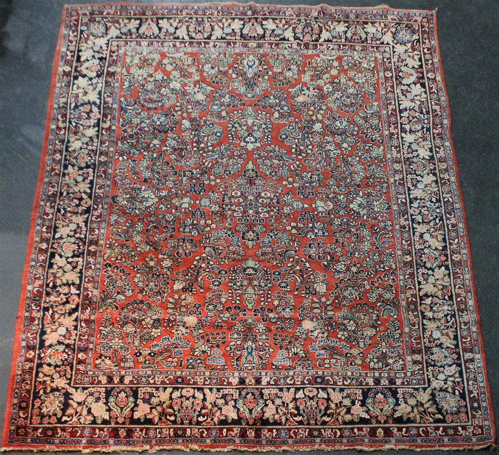 Appraisal: LARGE PERSIAN SAROUK WOOL RUG approx ' x '