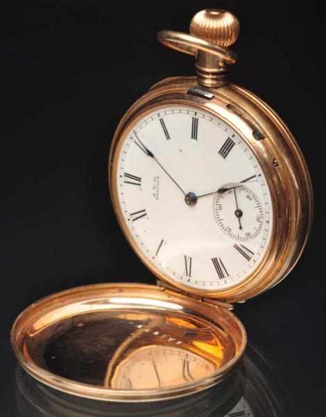 Appraisal: Unmarked K Gold Hunter Case Pocket Watch Circa size Wm