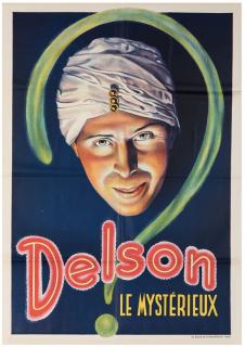 Appraisal: Delson Delson Le Mysterieux Paris Benevol ca Color lithograph one-sheet