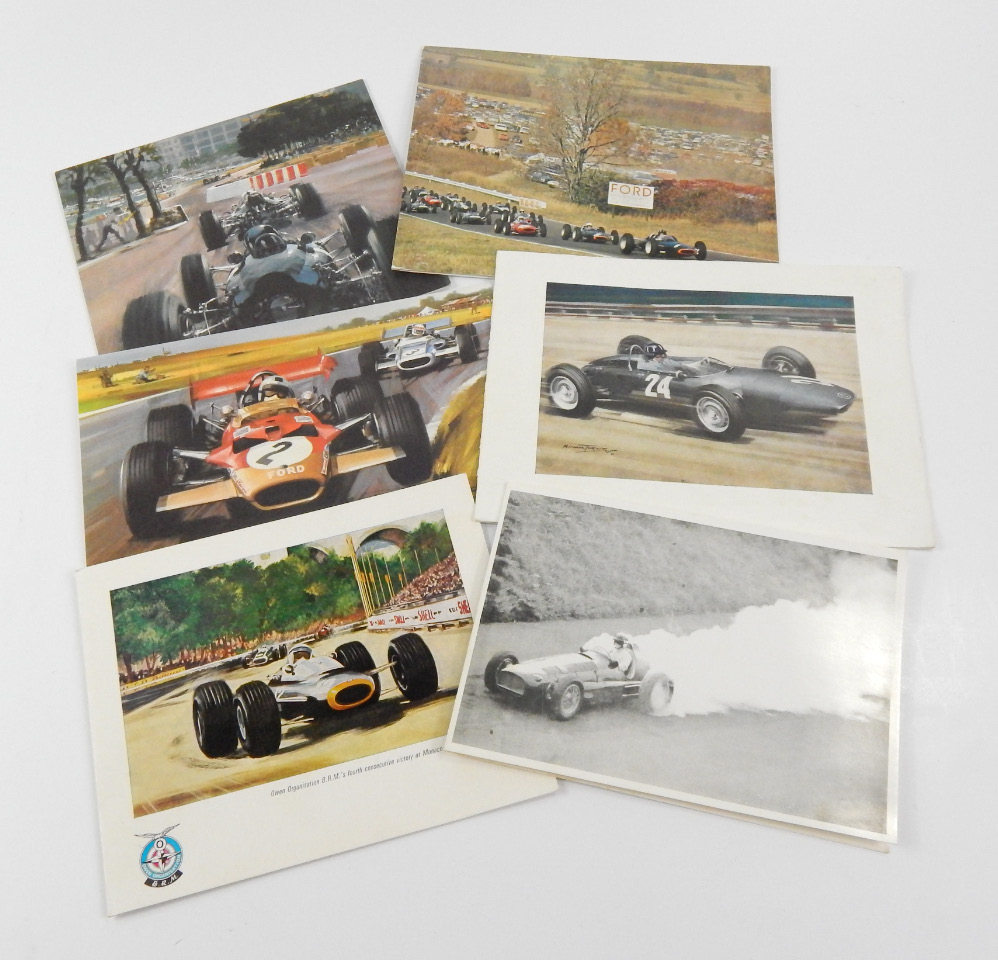 Appraisal: BRM Five Christmas cards from the Owen Organisation and a