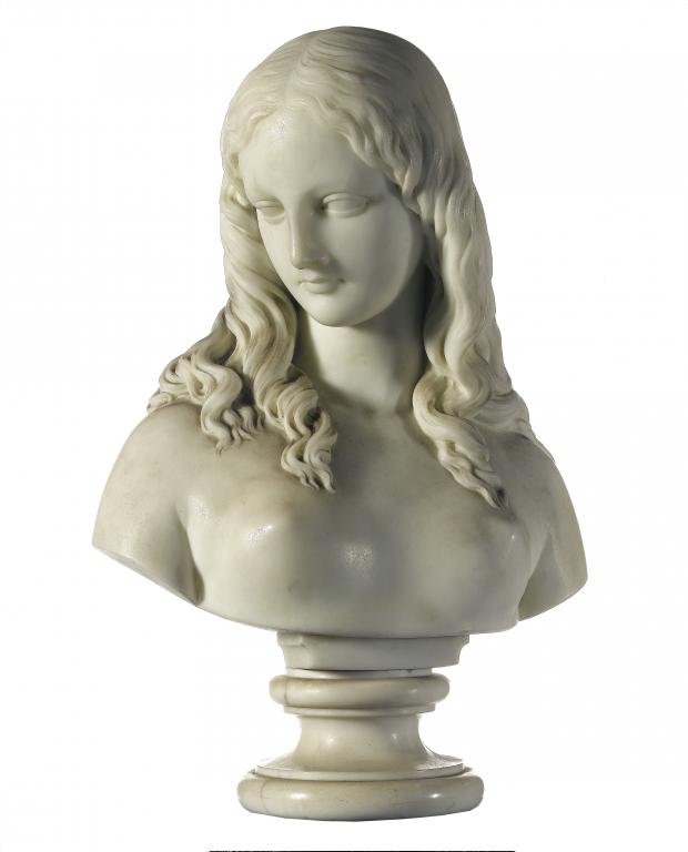 Appraisal: EDGAR JOHN PAPWORTH JUNIOR - - BUST OF A YOUNG