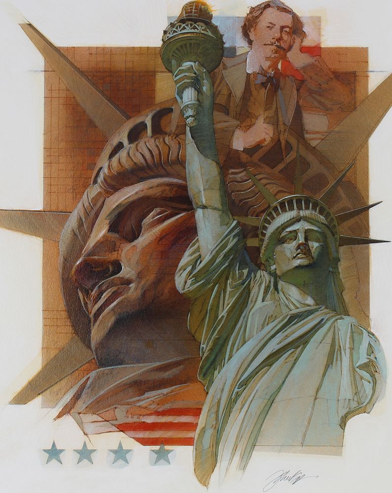 Appraisal: Mark Schuler B Statue of Liberty Mark Schuler American B