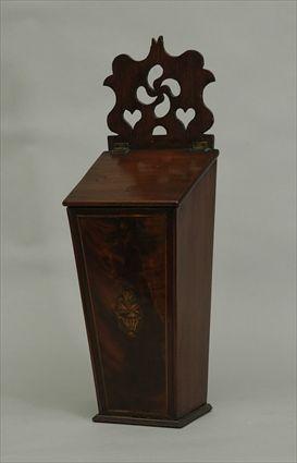 Appraisal: Inlaid Mahogany Candle Box