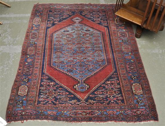 Appraisal: BIDJAR CARPET antique Traces of wear x cm