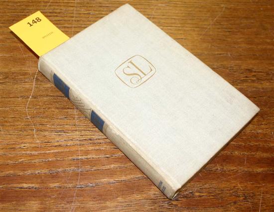 Appraisal: Sinclair Lewis Class Timberlane Signed on first blank Vol