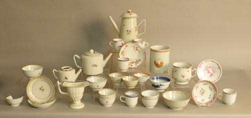 Appraisal: Group of Chinese export porcelain teawares th c