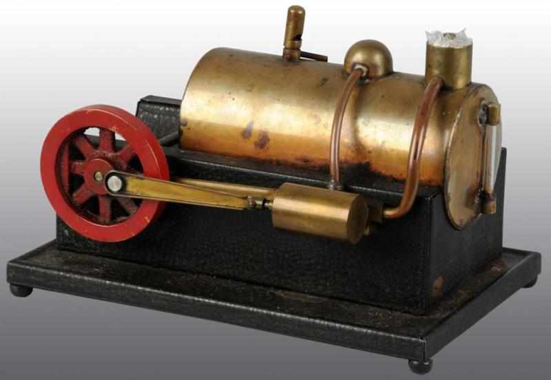 Appraisal: Miller Electric Horizontal Steam Engine Description Brass variation Includes a