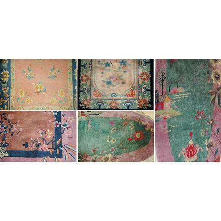 Appraisal: Five Nichols Chinese Rugs Estimate -