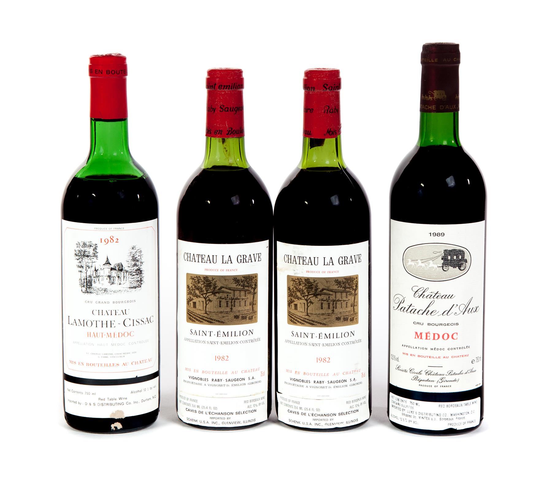 Appraisal: BORDEAUX MIXED Chateau La Grave Saint-Emilion bottles ml Chateau Lamothe-Cissac