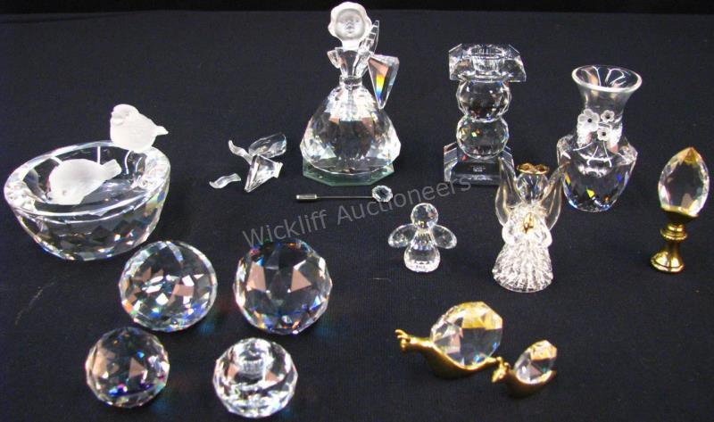 Appraisal: Group of Swarovski and Assorted Crystal five Swarovski including ring