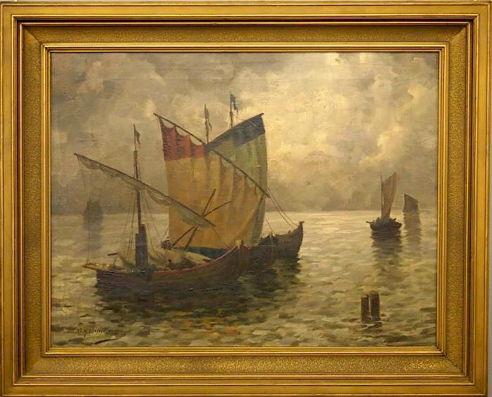 Appraisal: W H Wendlberger seascape Wenzel Hermann Wendlberger German - Oil