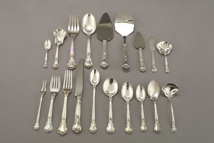 Appraisal: Ninety-One-Piece Gorham Sterling Silver Chantilly Partial Flatware Service for Twelve