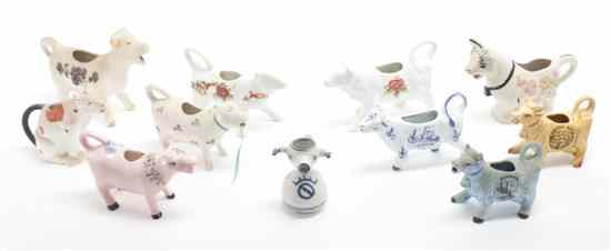 Appraisal: A Collection of Twenty-Three Ceramic Cow Form Creamers of various