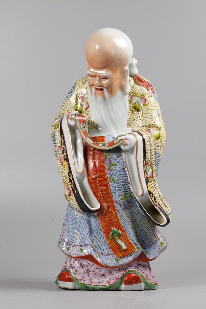 Appraisal: Chinese porcelain immortal possibly Republican period in H Notice to