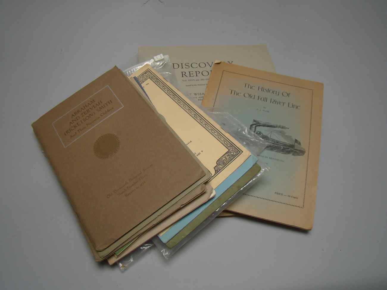 Appraisal: WHALING Assorted State Street Bank pamphlets including the three Clipper