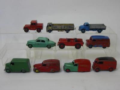 Appraisal: Five various Dinky vans and five other old Dinky vehicles