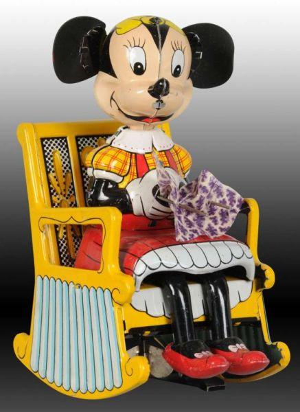 Appraisal: Walt Disney Linemar Minnie Mouse Rocker Toy Description Japanese Includes