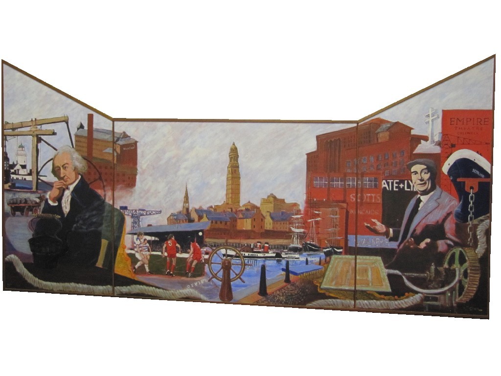 Appraisal: DAVID J MCFARLANE b GLASGOW INDUSTRY AND LEISURE Oil on