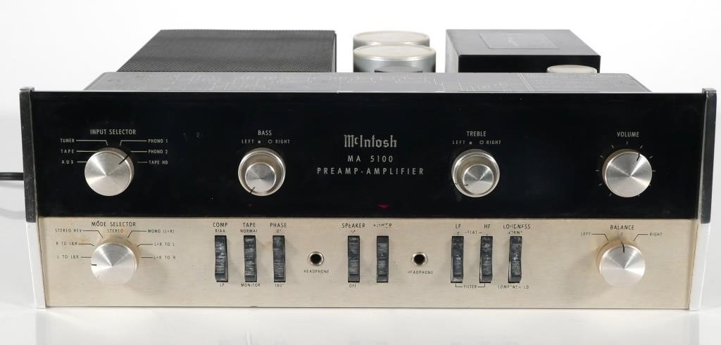 Appraisal: McIntosh MA stereo combination solid state pre-amplifier and solid state