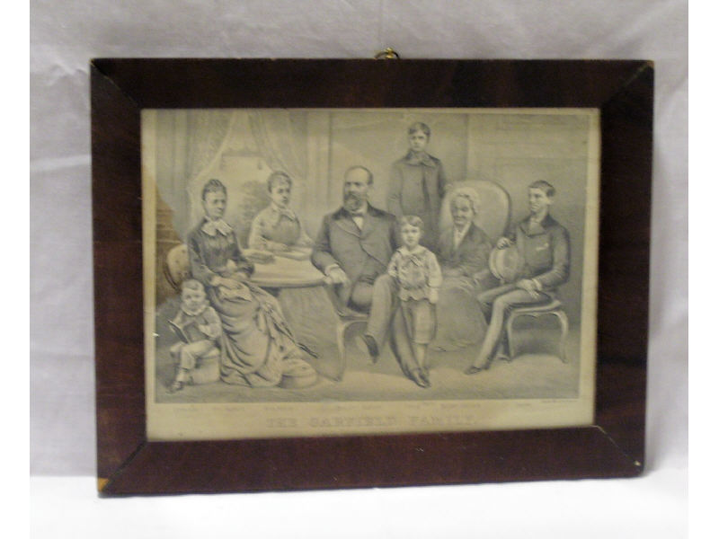 Appraisal: The Garfield Family Currier Ives Lithograph Framed image measures x