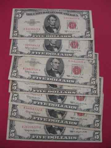 Appraisal: U S Red Seal Notes -