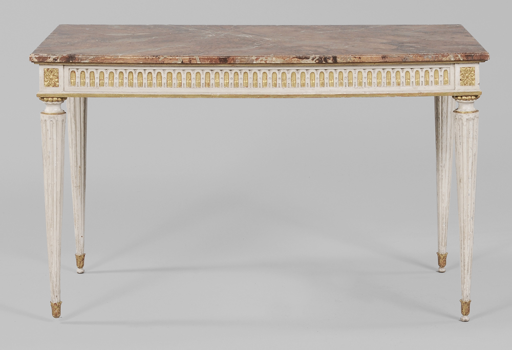 Appraisal: Italian Neoclassical Style Faux Painted Table Continental th century faux