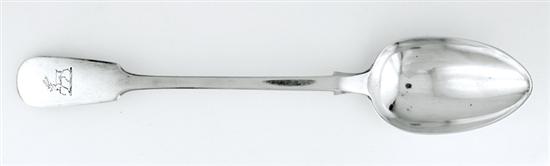 Appraisal: Late William IV sterling rice spoon by Savory London dated