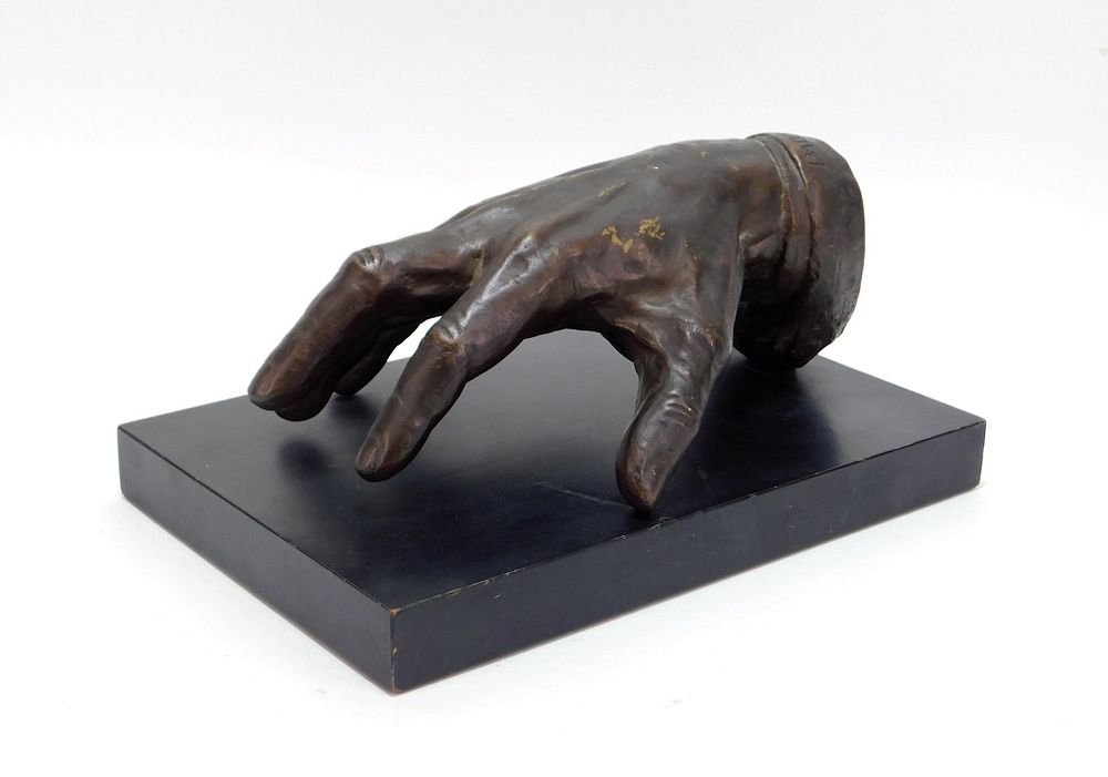 Appraisal: Malvina Hoffman Modern Plaster Hand Statue Malvina Hoffman United States