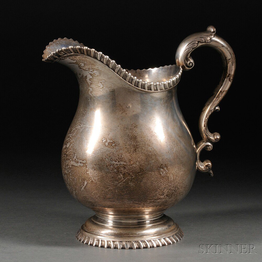 Appraisal: Tuttle George I Pattern Sterling Silver Water Pitcher Boston Massachusetts