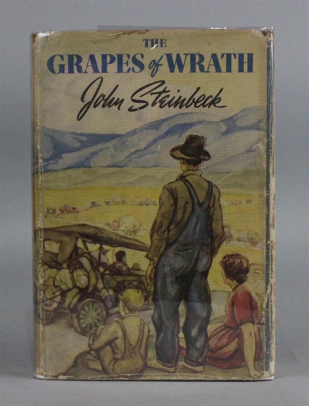 Appraisal: STEINBECK JOHN THE GRAPES OF WRATH FIRST EDITION FIRST PRINTING