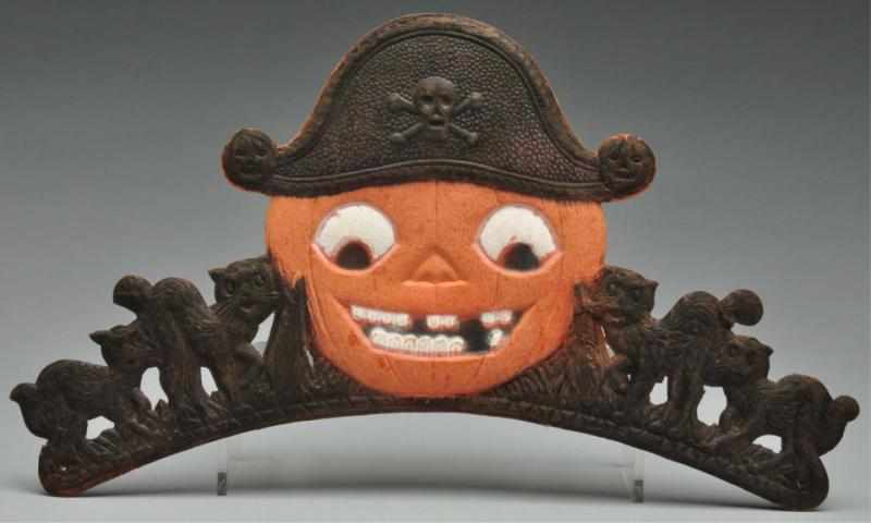 Appraisal: Halloween Pumpkin Pirate Tiara Die-Cut Description Quite rare Condition Excellent