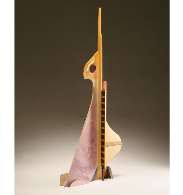 Appraisal: Doris Vlasek-Hails American - abstract modern painted and carved wood