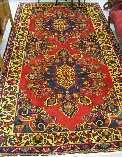 Appraisal: PERSIAN BAKHTIARI TRIBAL CARPET west central Iran hand knotted in